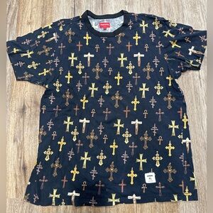 SUPREME men’s cross Tshirt